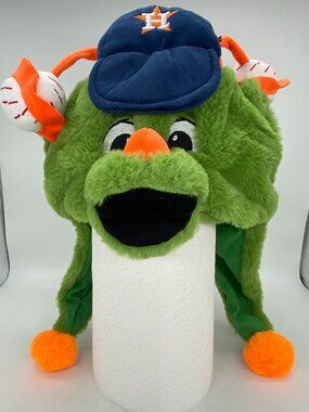 MLB Houston Astros Orbit Mascot Plush Beanie Hat FOCO Forever Collectibles